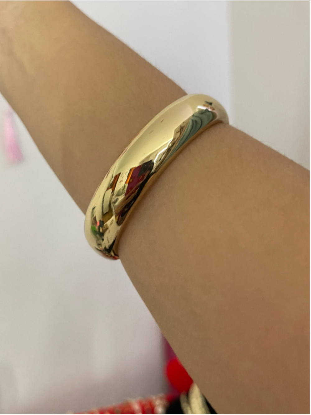Women's Gold Tone Chunky Bangle